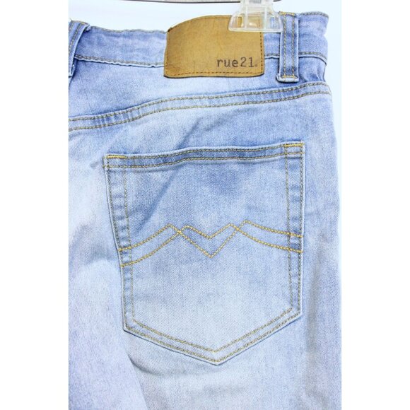 4 Skinny Jeans Lot s 28/30 Teen Blue Black Ripped Stretch Mid Rise Casual Rue 21 - Picture 5 of 16